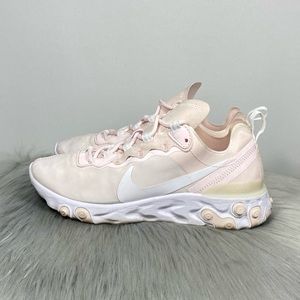 Nike React Element 55 Pale Pink Women Running Shoes